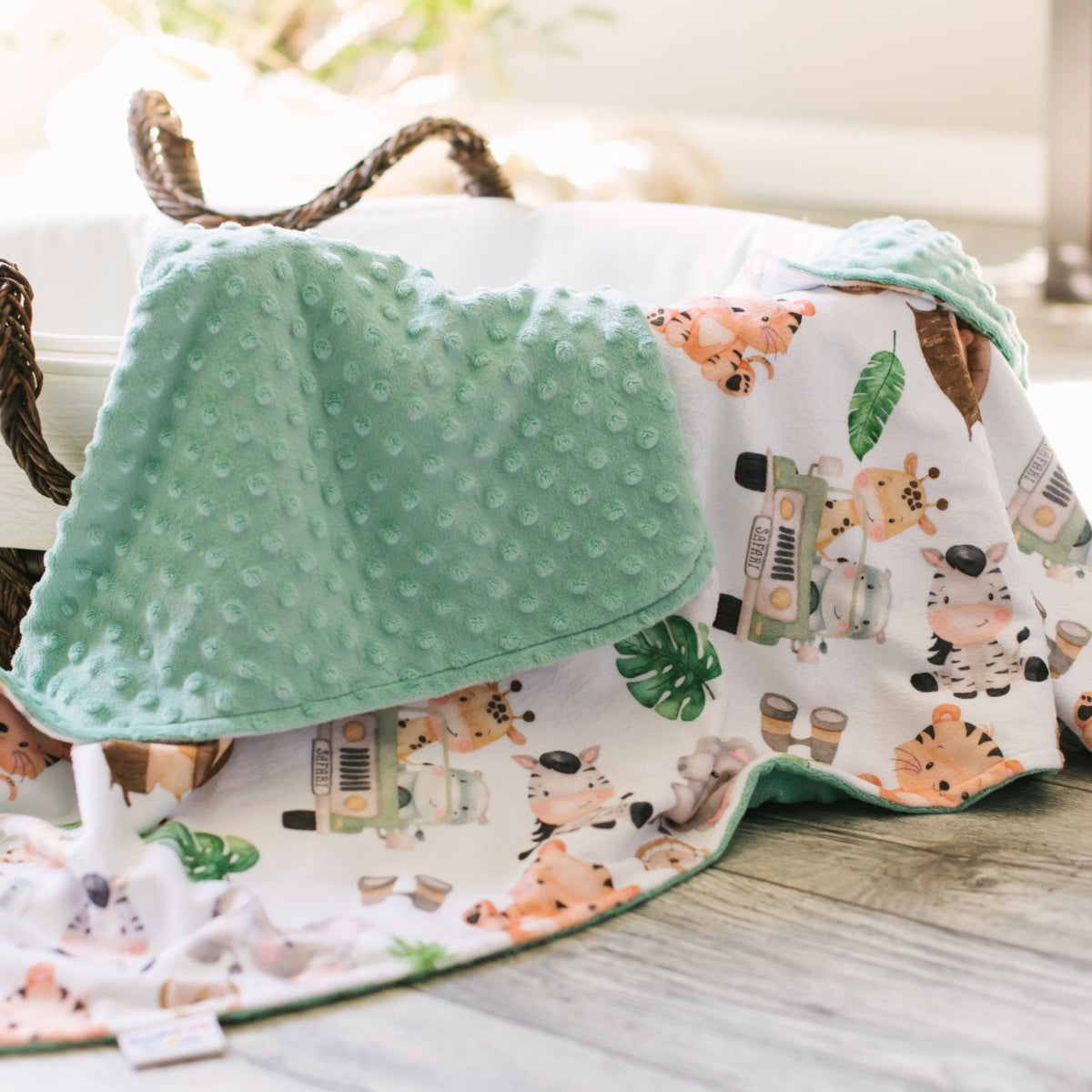 Minky Baby Blanket Safari by Honey Lemonade at Everetts Place