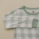 Little Joy Co. Sage Gingham 2pc Bamboo Pajamas for Women Soft Sleepwear - Apparel & Accessories > Clothing > Sleepwear & Loungewear > Pajamas