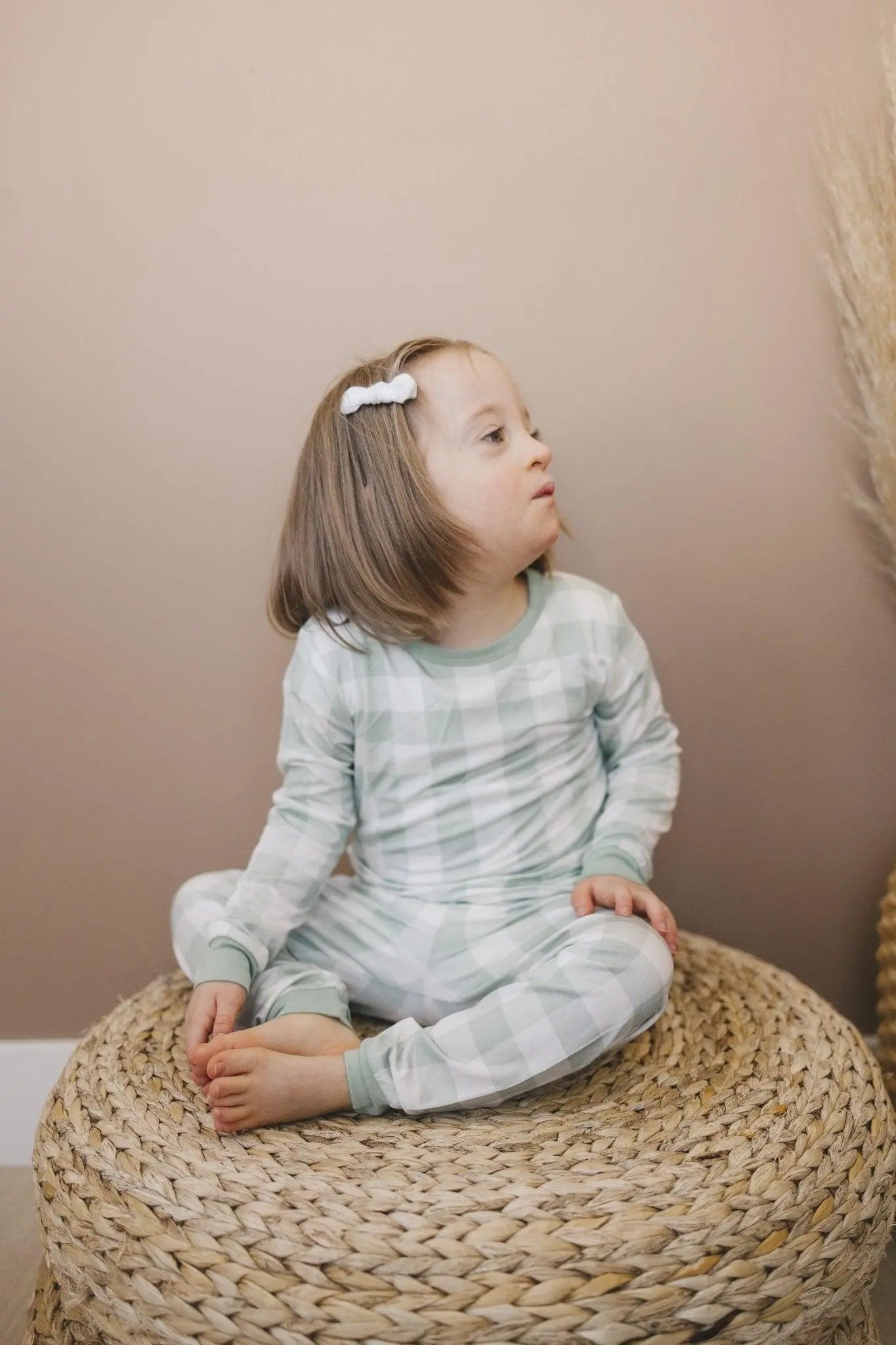 Little Joy Co. Sage Gingham 2pc Bamboo Pajamas for Women Soft Sleepwear - Apparel & Accessories > Clothing > Sleepwear & Loungewear > Pajamas