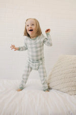 Little Joy Co. Sage Gingham 2pc Bamboo Pajamas for Women Soft Sleepwear - Apparel & Accessories > Clothing > Sleepwear & Loungewear > Pajamas
