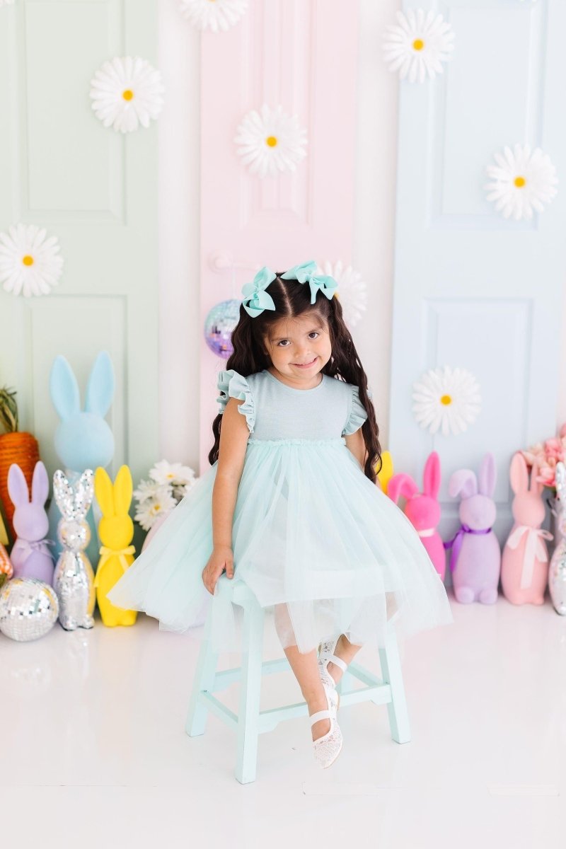 Mila & Rose ® Sage Shimmer Tutu Dress For Girls Mila And Rose Collection - Everetts Place Boutique - 