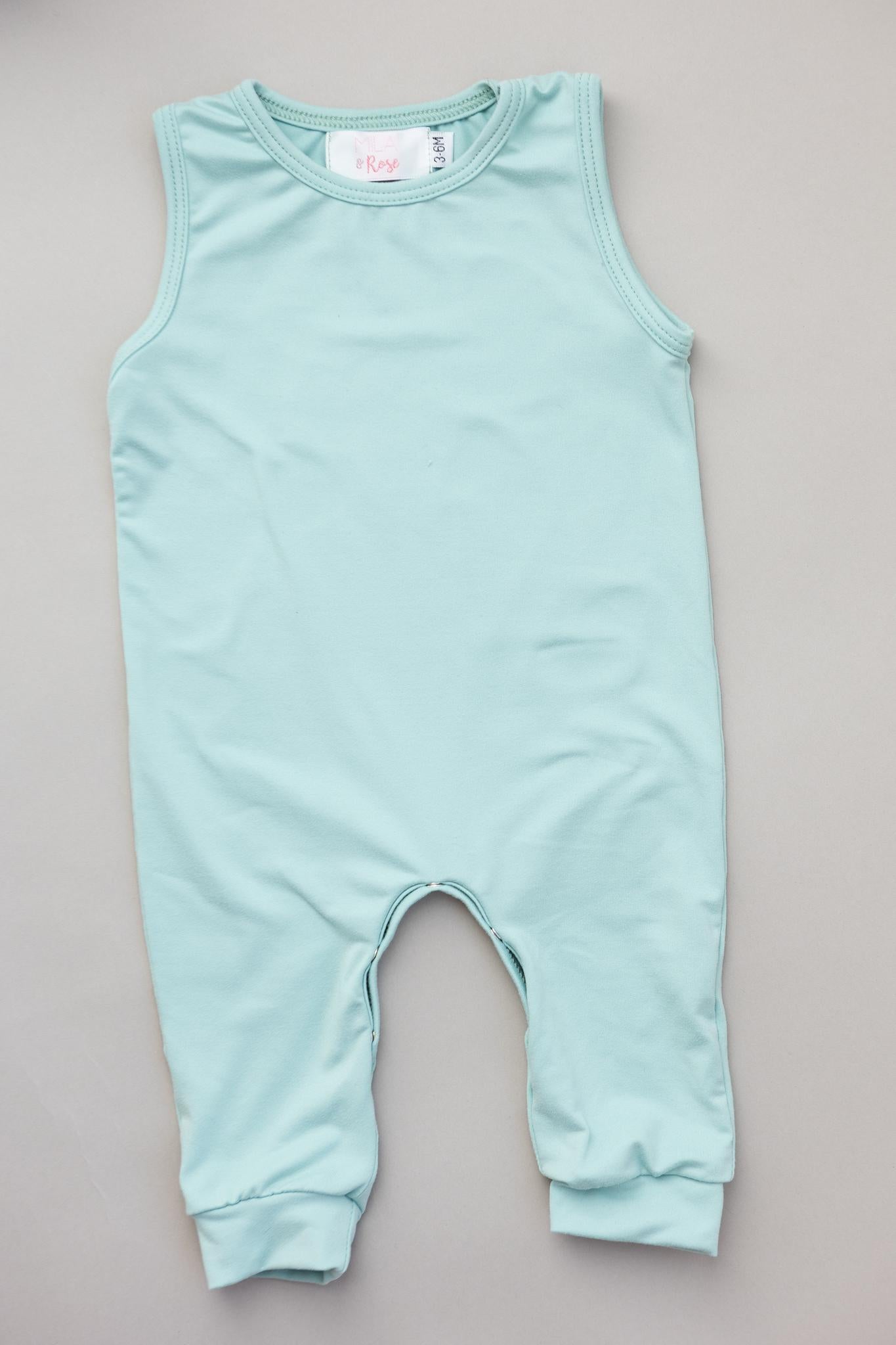 Sage Tank One Piece Jogger for Kids Mila Rose Unisex Mila & Rose ® Everetts Place: Online Boutique