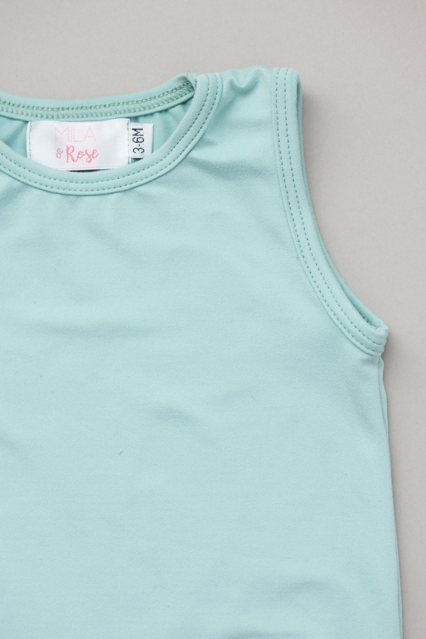 Sage Tank One Piece Jogger for Kids Mila Rose Unisex Mila & Rose ® Everetts Place: Online Boutique