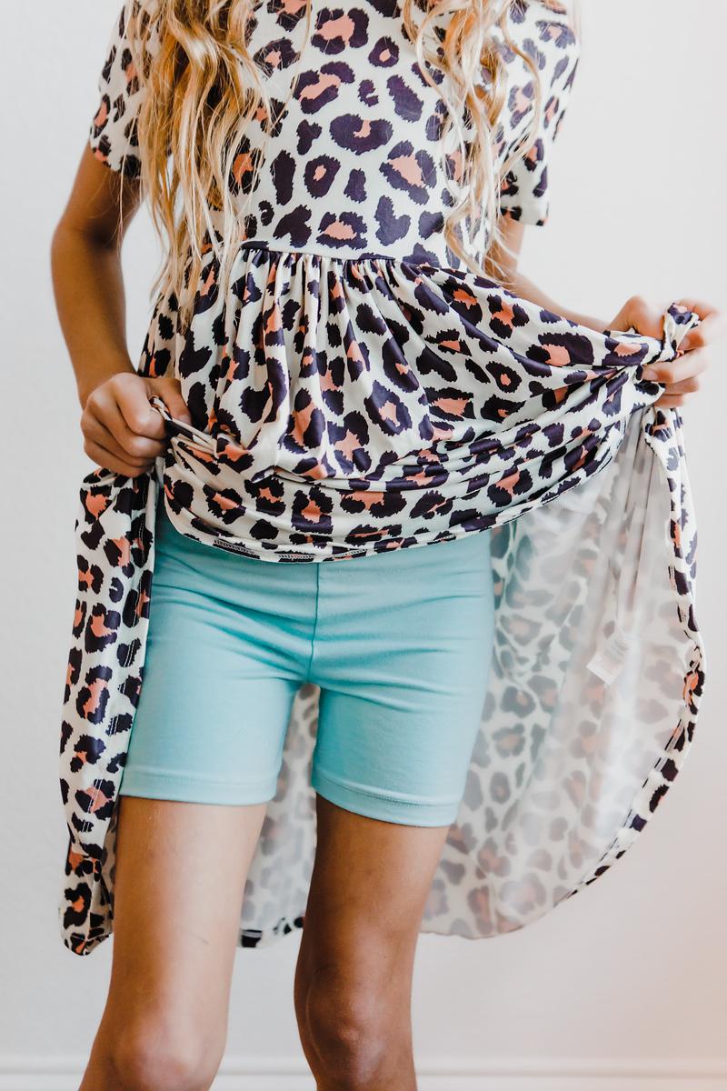 Mila & Rose ® Sage Twirl Shorts High Waisted Layering For Girls Everyday - Everetts Place Boutique - 