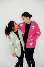 Sage/Coconut Star Cozy Cardigan by Mila & Rose ®