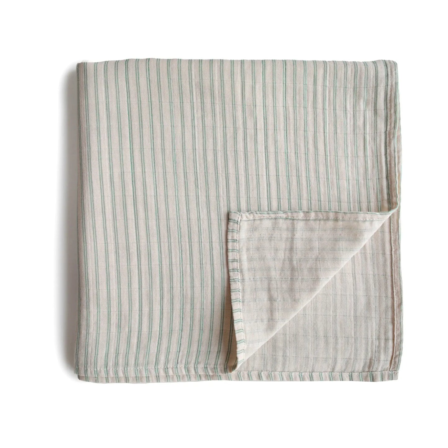 Organic Cotton Muslin Swaddle Blanket for Baby Cuddling and Nursing Mushie