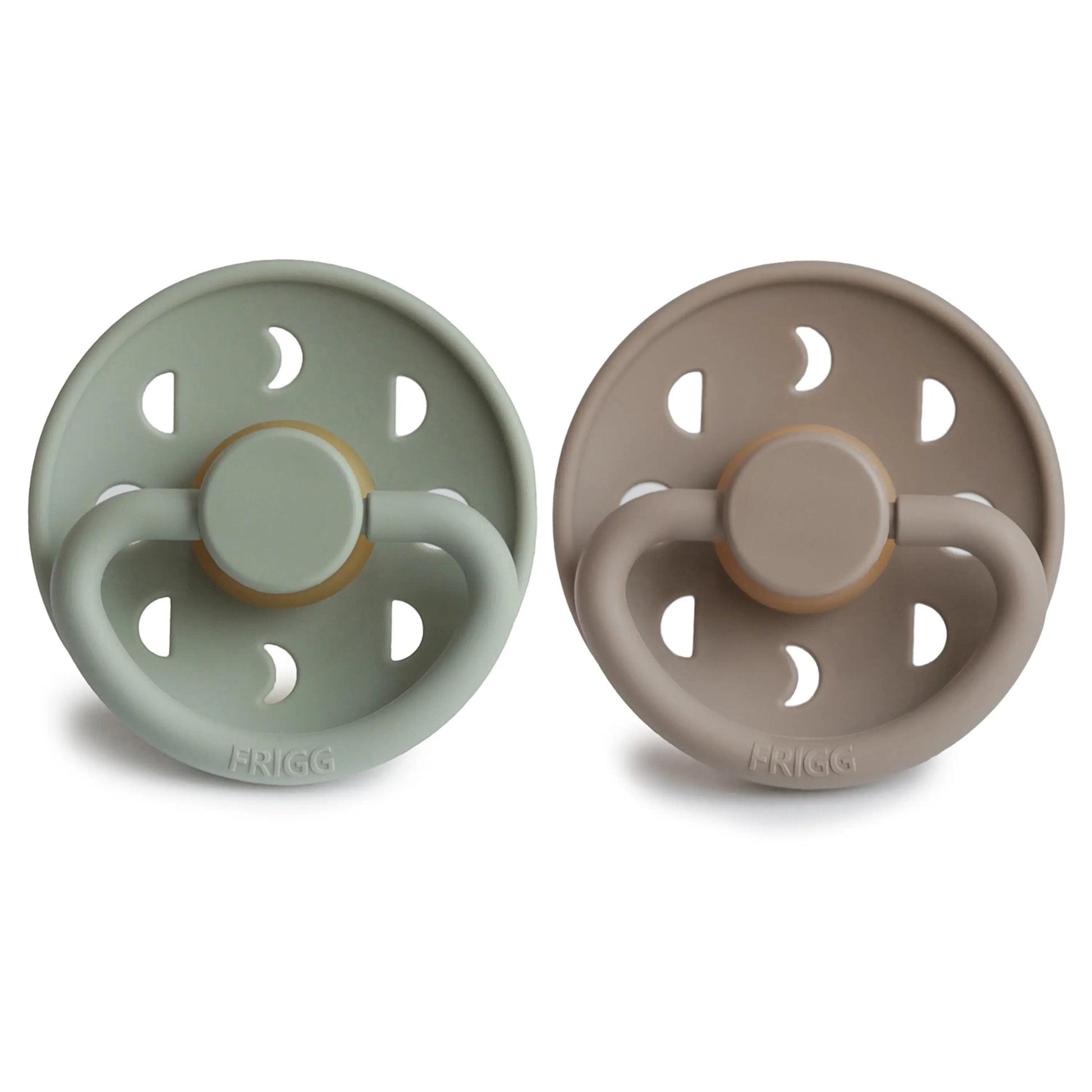 Frigg Moon Natural Rubber Pacifier 2 Pack Mushie