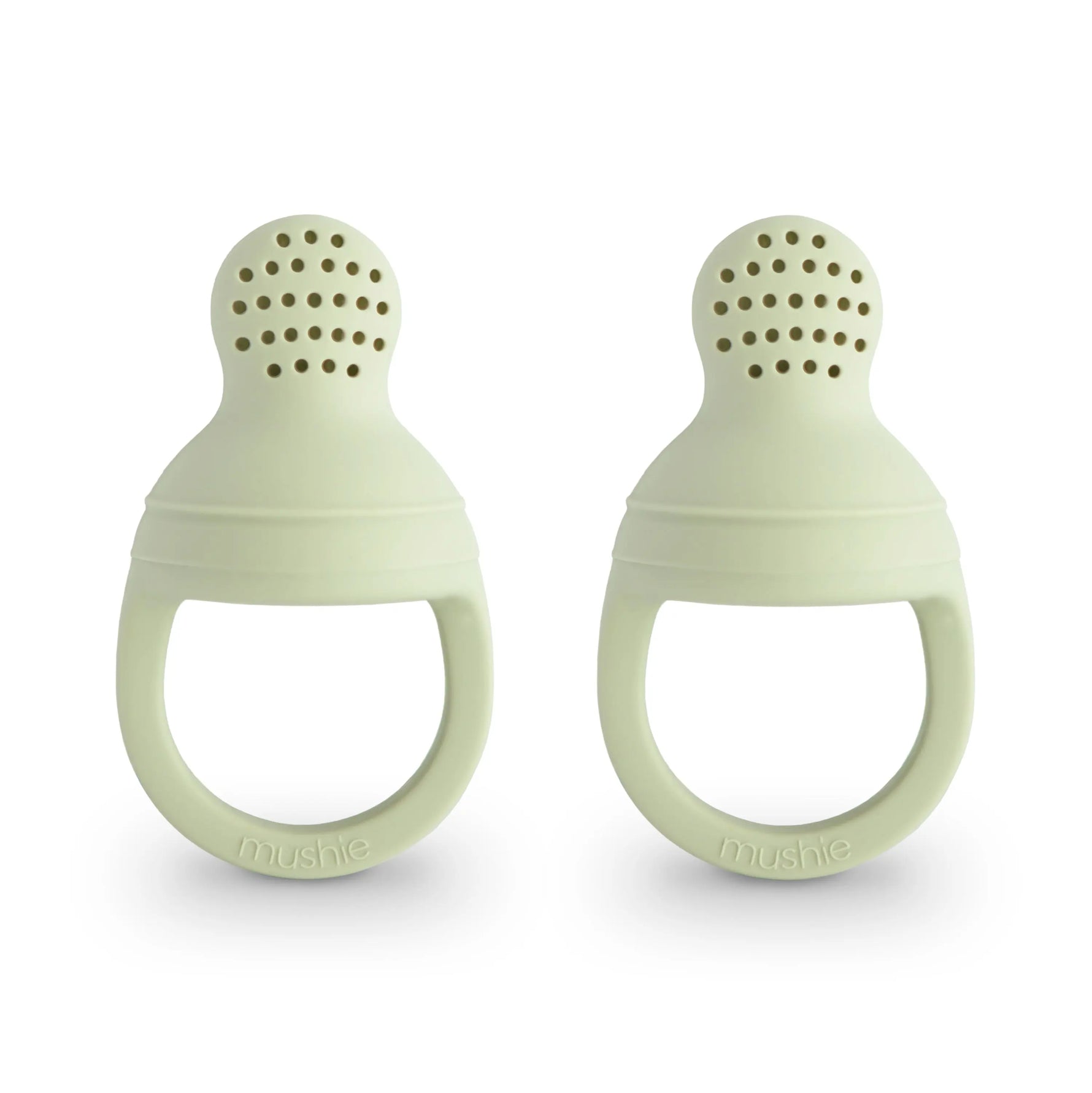 Mushie Silicone Fresh Food Feeder for Safe Self Feeding and Easy Cleaning - Baby & Toddler > Baby Health > Pacifiers & Teethers Silicone Fresh Food Feeder