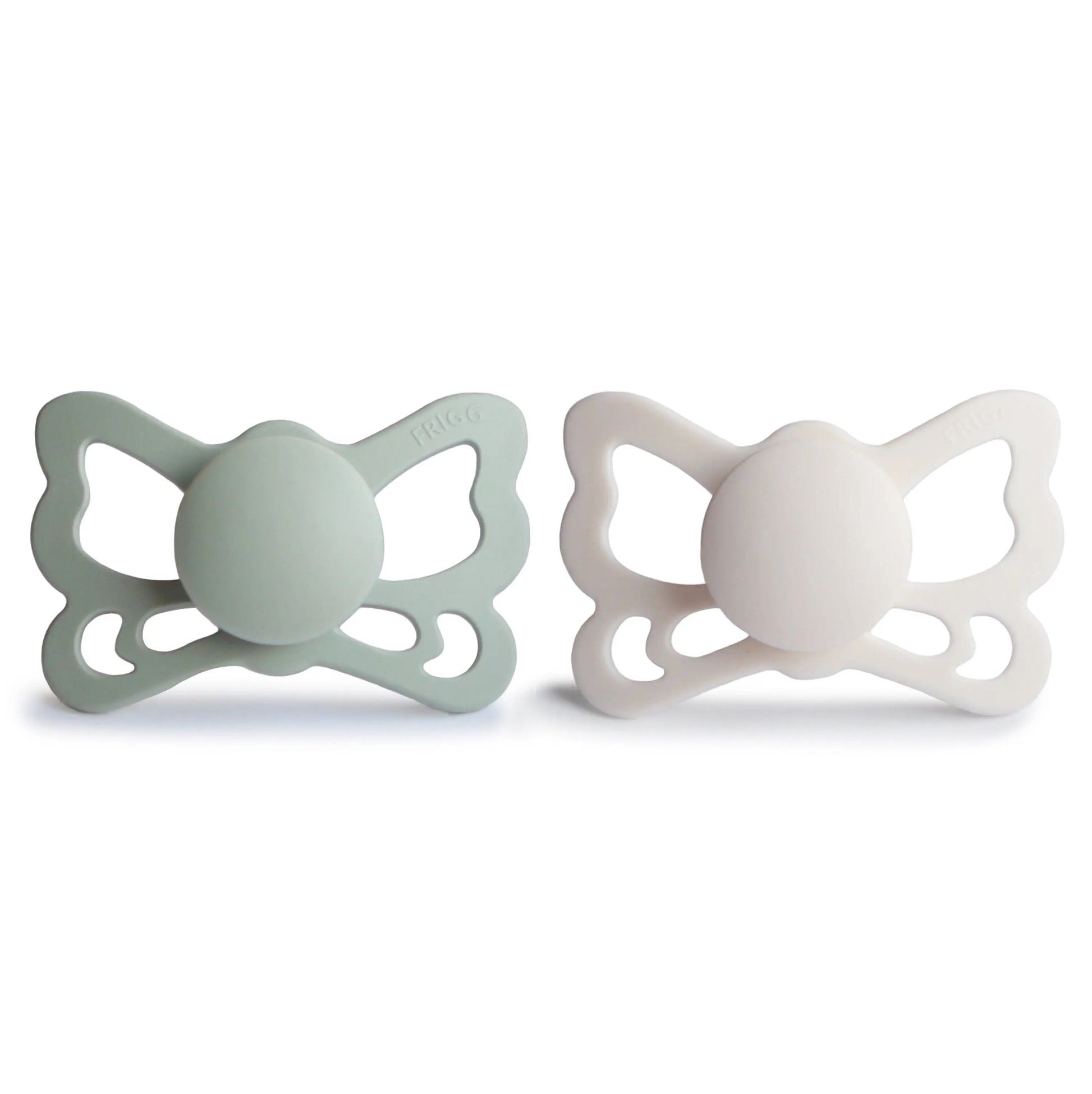 Frigg Butterfly Anatomical Silicone Pacifier 2 Pack 6 to 18 Months Mushie