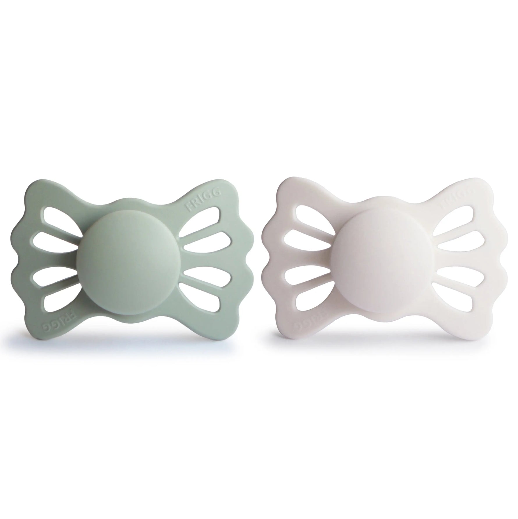 Mushie Frigg Lucky Symmetrical Silicone Pacifier 2 Pack for 6 to 18 Months - Baby & Toddler > Baby Health > Pacifiers & Teethers SILICONE FRIGG PACIFIERS
