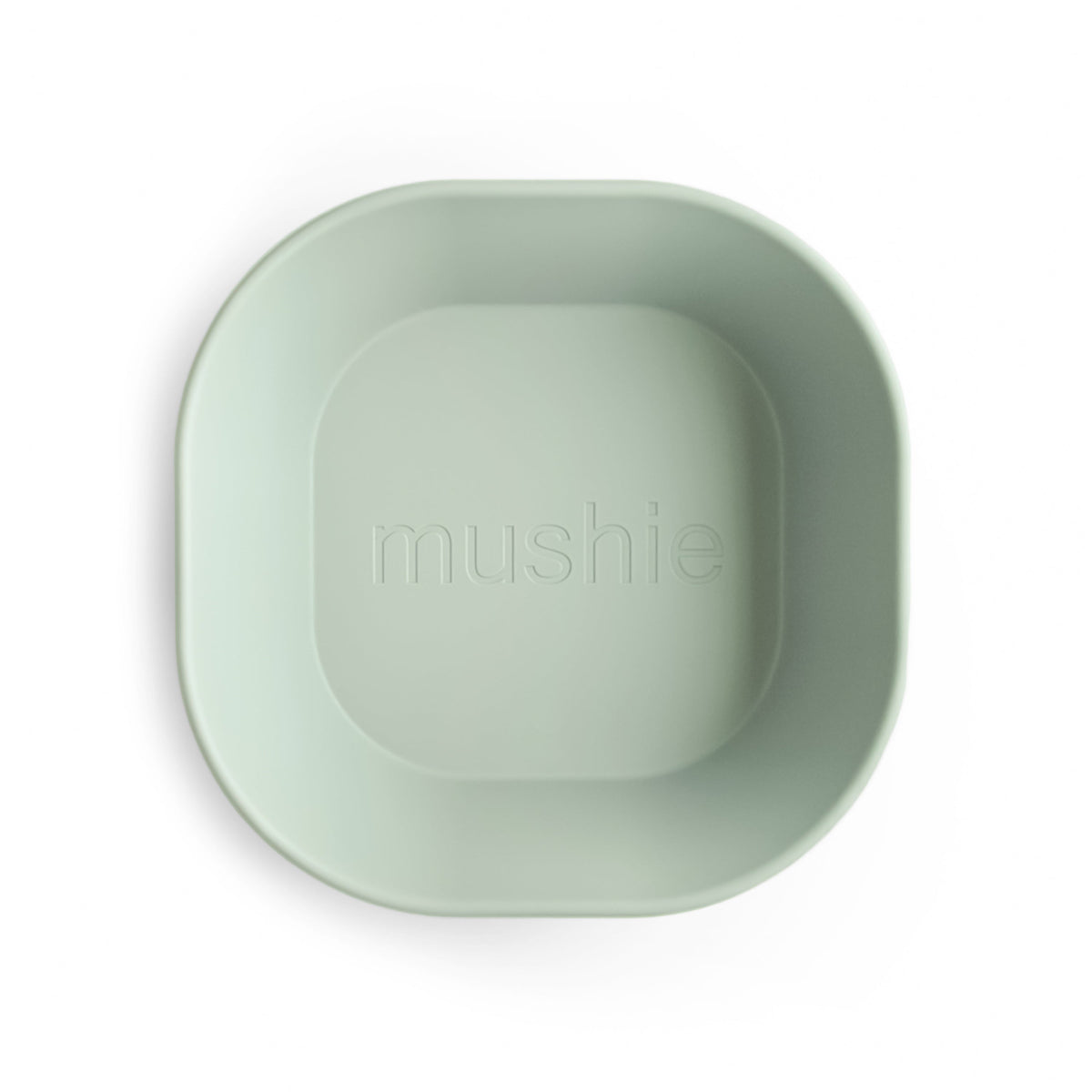 Mushie square silicone baby bowls