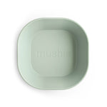 Mushie square silicone baby bowls