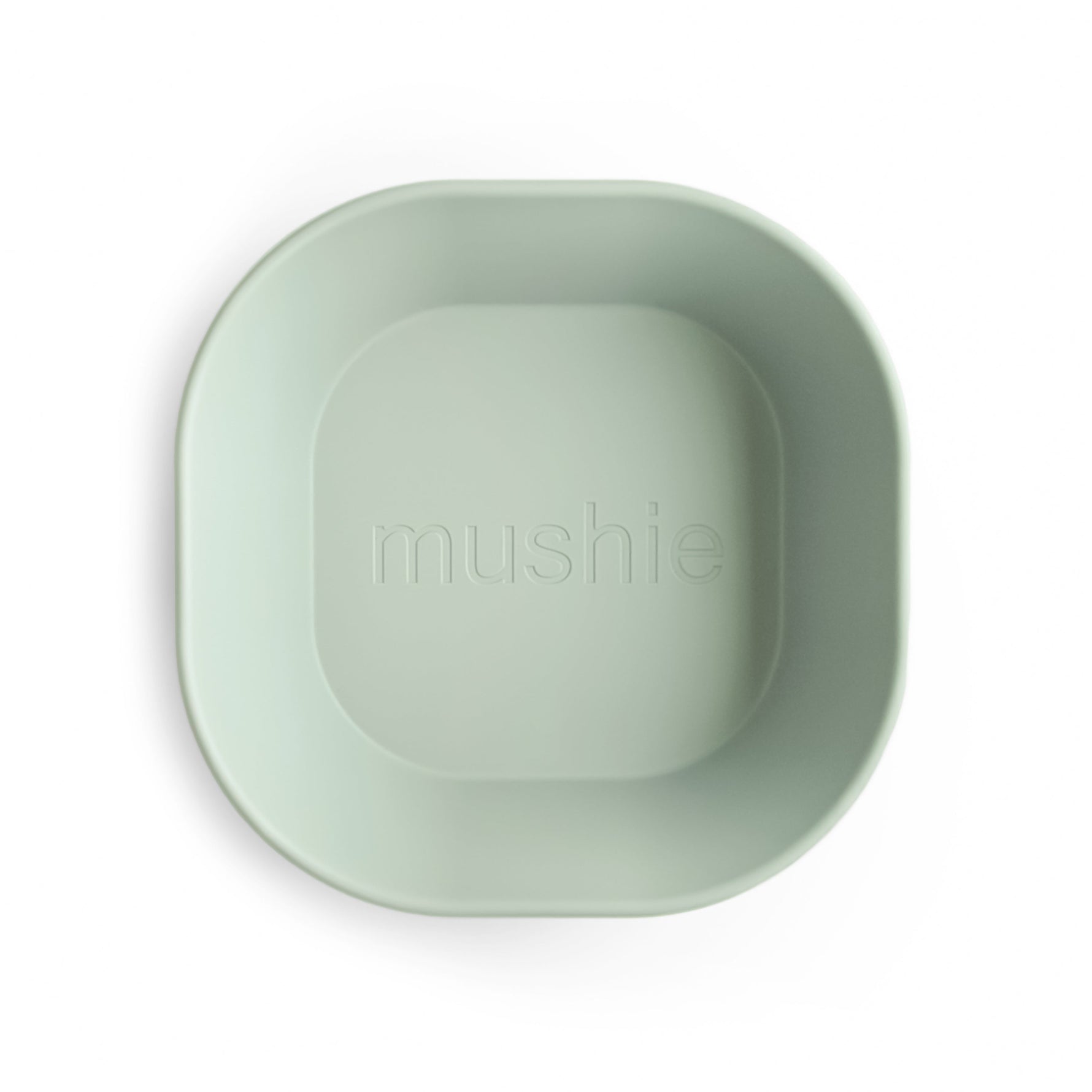 Mushie square silicone baby bowls