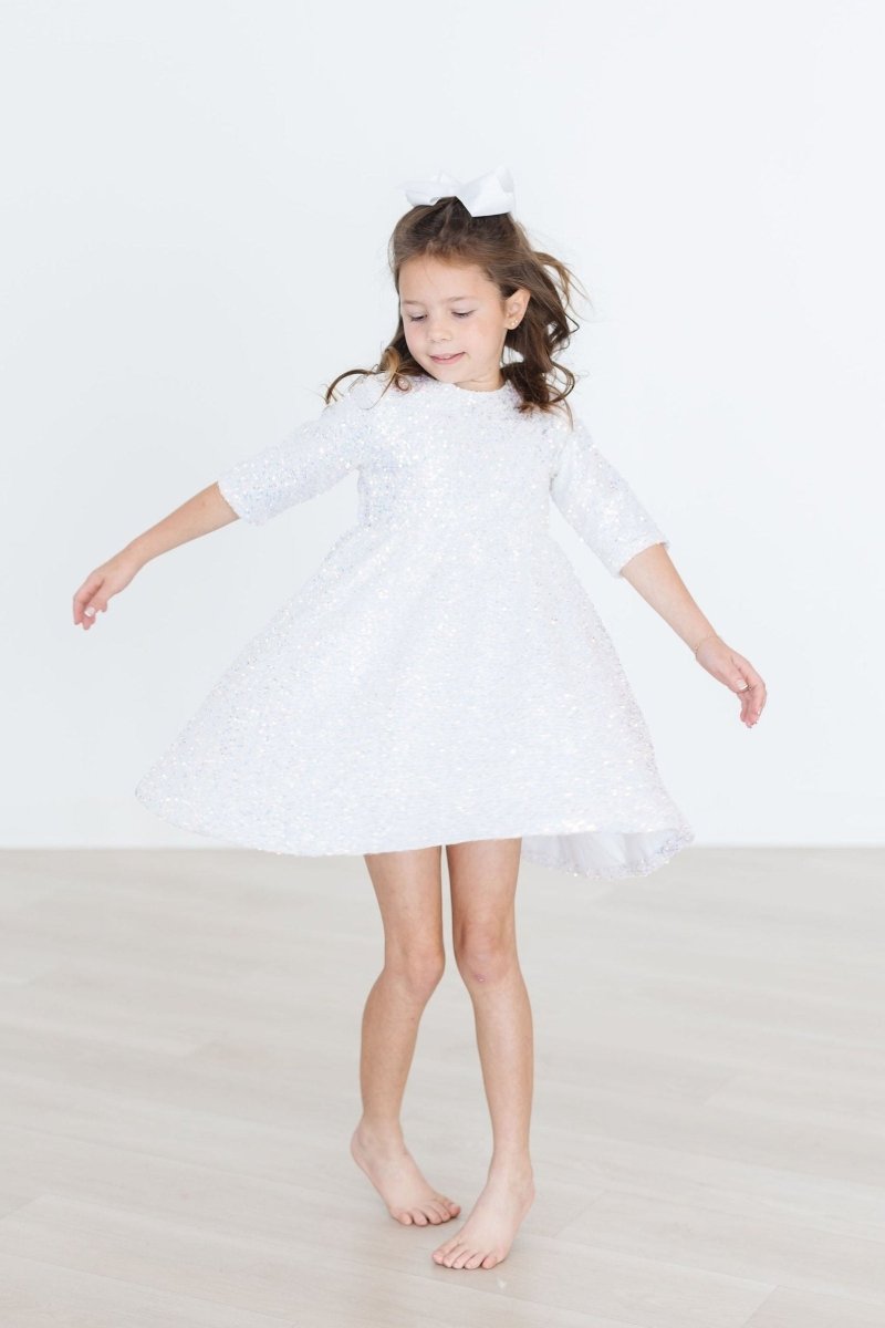 Mila & Rose ® Sale Disco Sequin Dress For Girls Shimmering Party Wear - Everetts Place Boutique - 