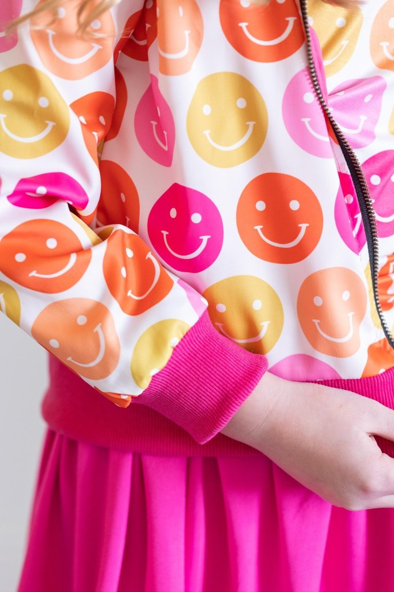 Mila & Rose ® Sale Dont Worry Be Hippy Satin Jacket Mila Rose For Women - Everetts Place Boutique - 