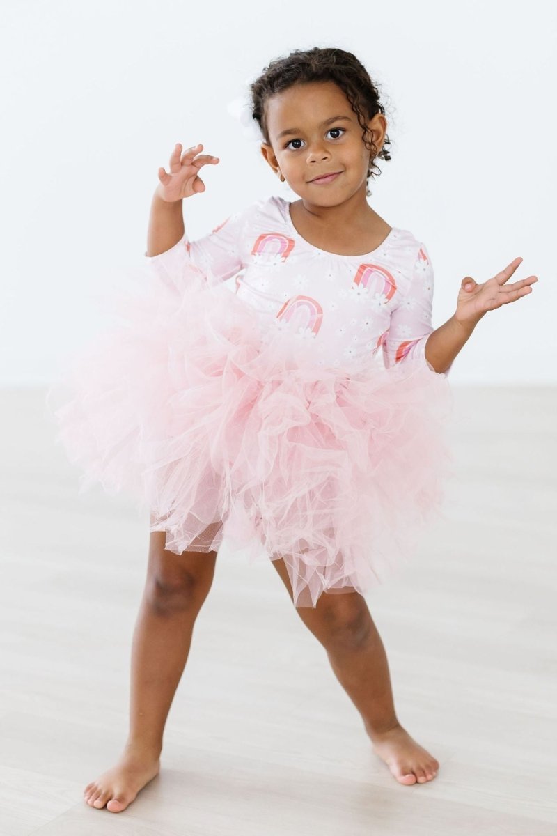 Mila & Rose ® Sale Fun And Flowers Three Quarter Tutu Leotard For Kids - Everetts Place Boutique - 
