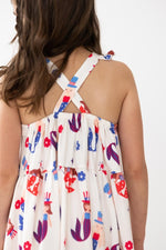 Mila & Rose ® Sale Mer Made In The USA Ruffle Cross Back Dress For Summer - Everetts Place Boutique - 