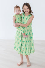 Mila & Rose ® Sale Neon Lightning Tank Twirl Dress For Girls Mila Rose - Everetts Place Boutique - 