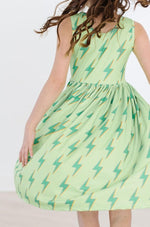Mila & Rose ® Sale Neon Lightning Tank Twirl Dress For Girls Mila Rose - Everetts Place Boutique - 
