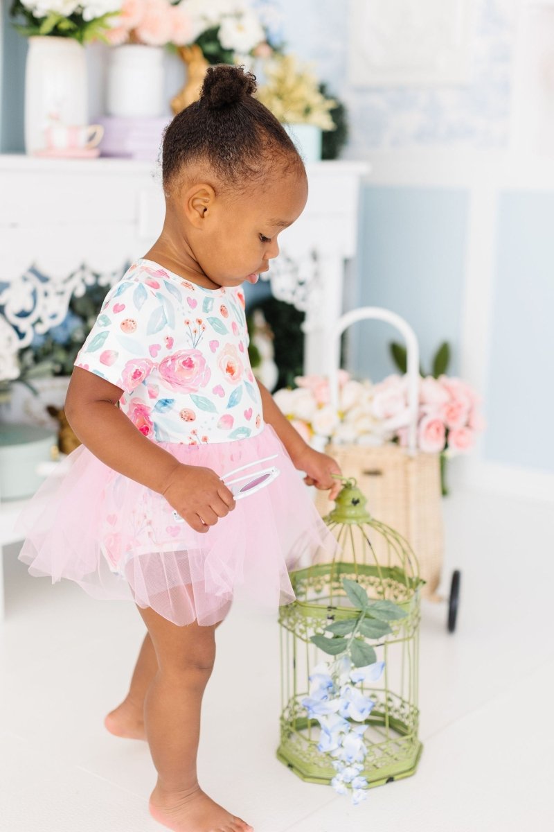 Mila & Rose ® Sale Rosettes Tutu Bodysuit for Baby Girls Soft Comfort - Everetts Place Boutique - 