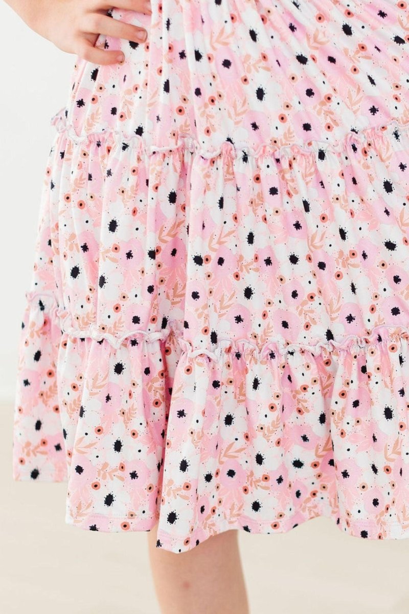 Mila & Rose ® Sale Whimsical Wildflowers Smocked Ruffle Dress For Girls - Everetts Place Boutique - 