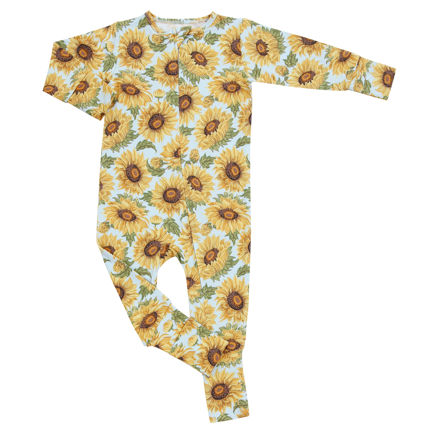 Sammy Sunflower Convertible Romper With 2 Way Zip Easy Sweet Bamboo Everetts Place: Online Boutique