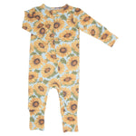 Sammy Sunflower Convertible Romper With 2 Way Zip Easy Sweet Bamboo Everetts Place: Online Boutique
