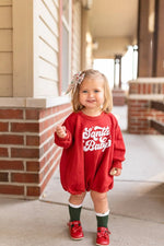 Little Joy Co. Santa Baby Sweatshirt Romper - Everetts Place Boutique - 