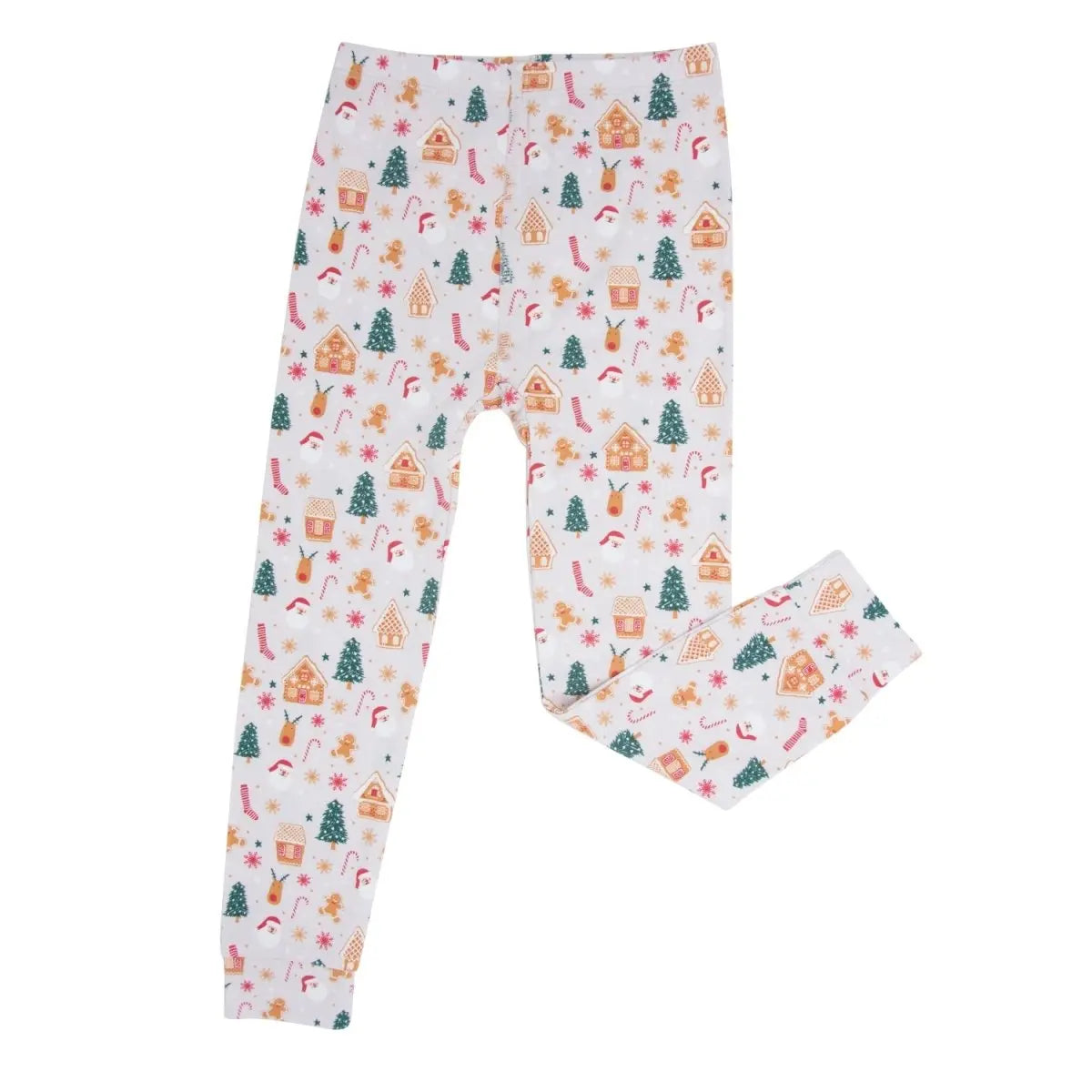 Sweet Bamboo Santa's Cookies Gingerbread Big Kid Pajama - 