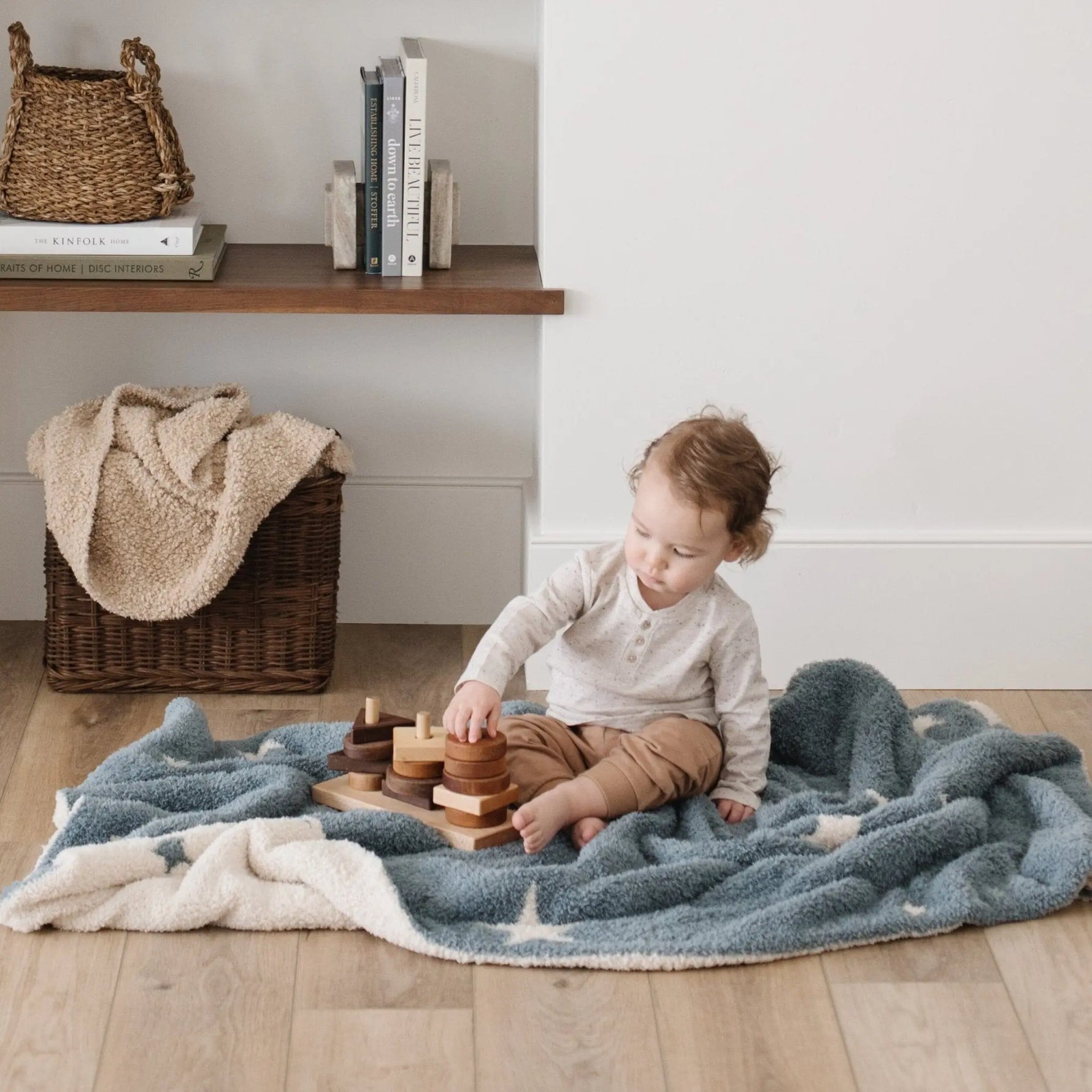 Saranoni Bamboni Double Layer Receiving Blankets Luxury Saranoni Everetts Place Boutique