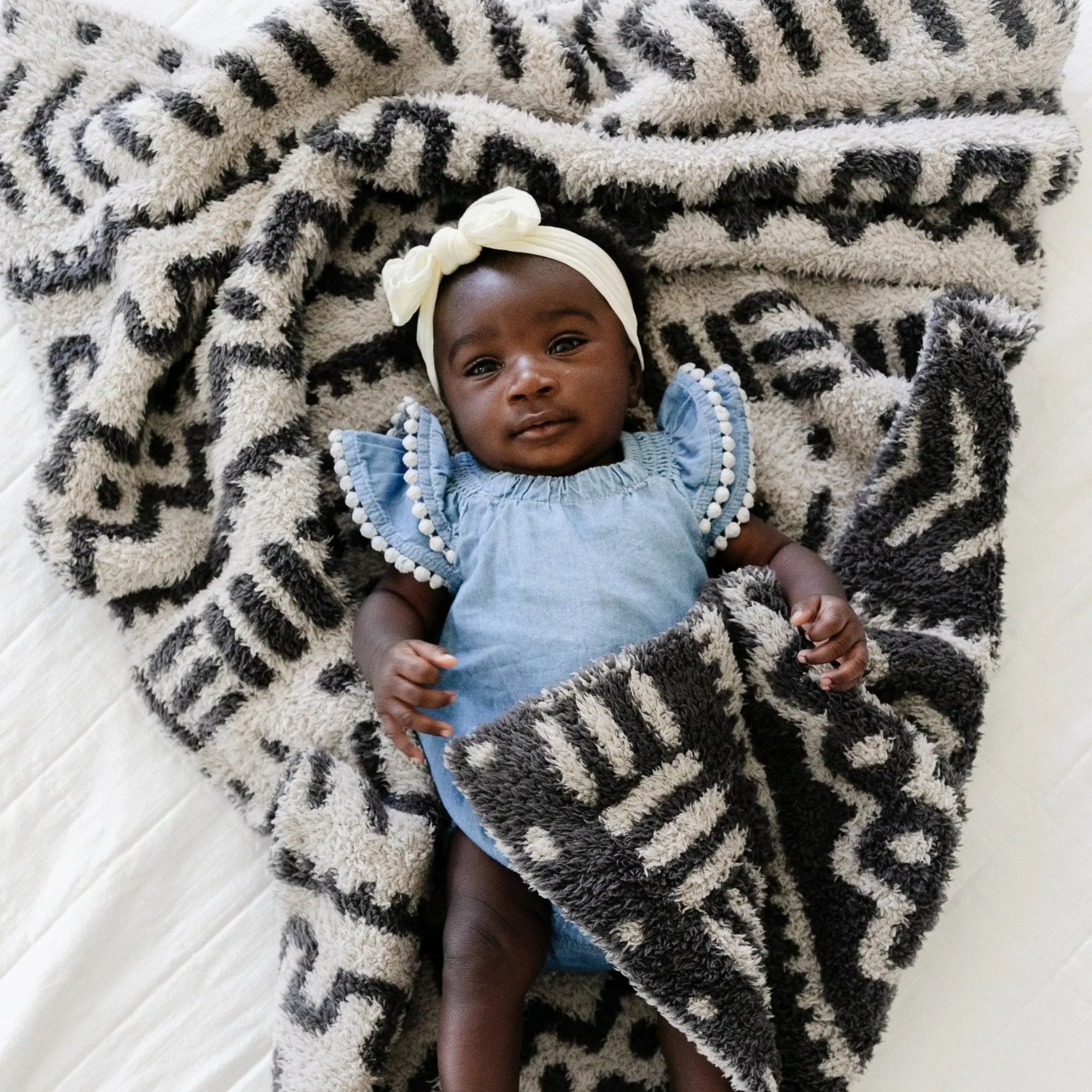 Saranoni Bamboni Double Layer Receiving Blankets Luxury Saranoni Everetts Place Boutique 65.00