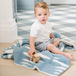 Saranoni Bamboni Double Layer Receiving Blankets Luxury Saranoni Everetts Place Boutique 65.00