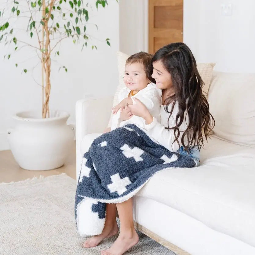 Saranoni Bamboni Double Layer Receiving Blankets Luxury Saranoni Everetts Place Boutique 49.60