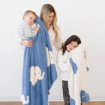 Saranoni Bamboni Double Layer Receiving Blankets Luxury Saranoni Everetts Place Boutique 65.00