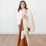Saranoni Bamboni Double Layer Receiving Blankets Luxury Saranoni Everetts Place Boutique 65.00