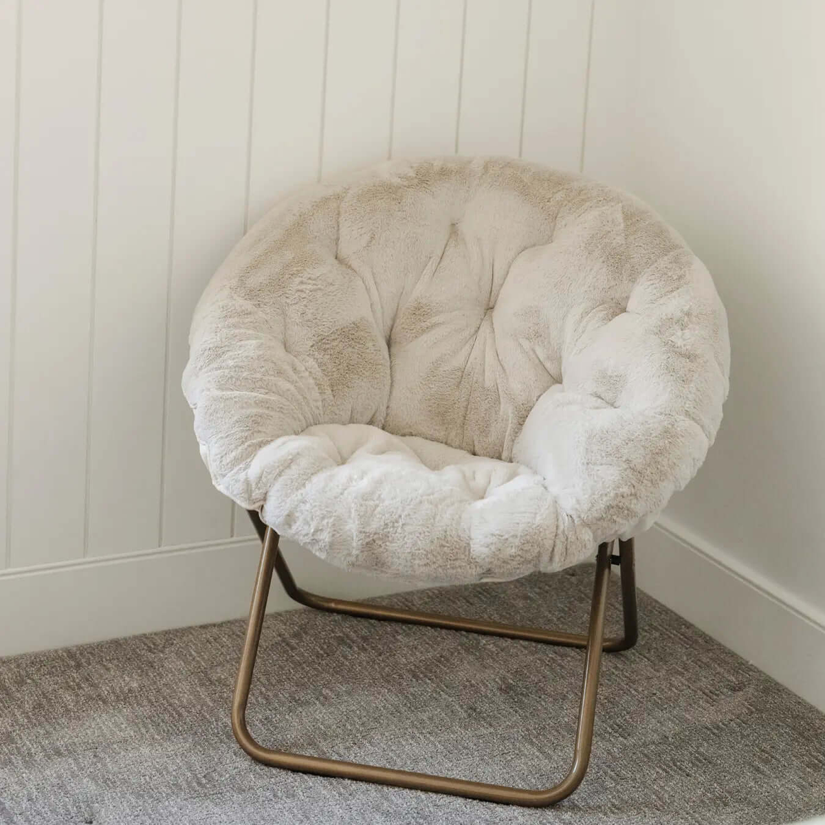 Saranoni Saranoni Faux Fur Saucer Chair With Removable Cover - Everetts Place Boutique - 