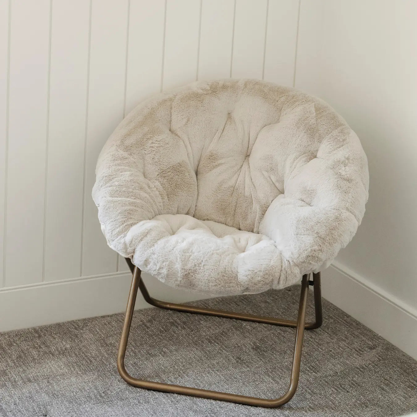 Saranoni Faux Fur Saucer Chair With Removable Cover Saranoni Everetts Place Boutique