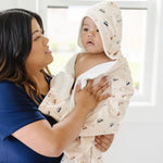 Saranoni Hooded Towels Luxury Minky Baby Soft Cozy Deluxe Saranoni Everetts Place Boutique 32.00
