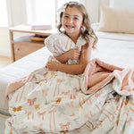 Saranoni Minky And Lush XL Blankets Duo Soft Plush Cozy Saranoni Everetts Place Boutique