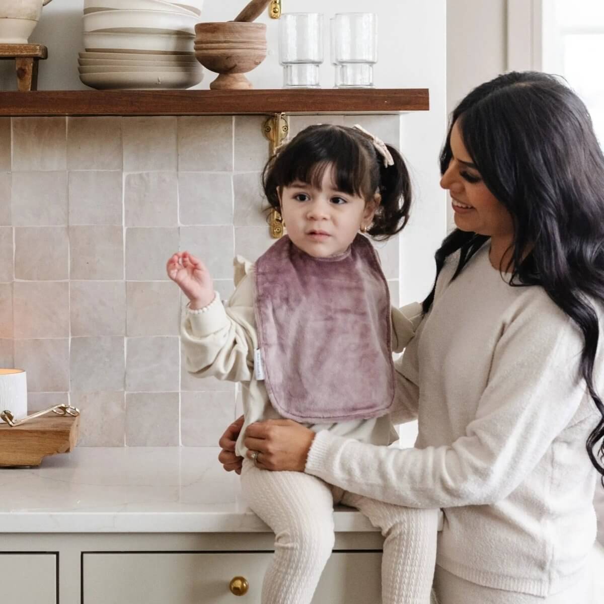 Saranoni Saranoni Minky Bibs 3 Pack Baby Bib Set Soft Absorbent - Everetts Place Boutique - 