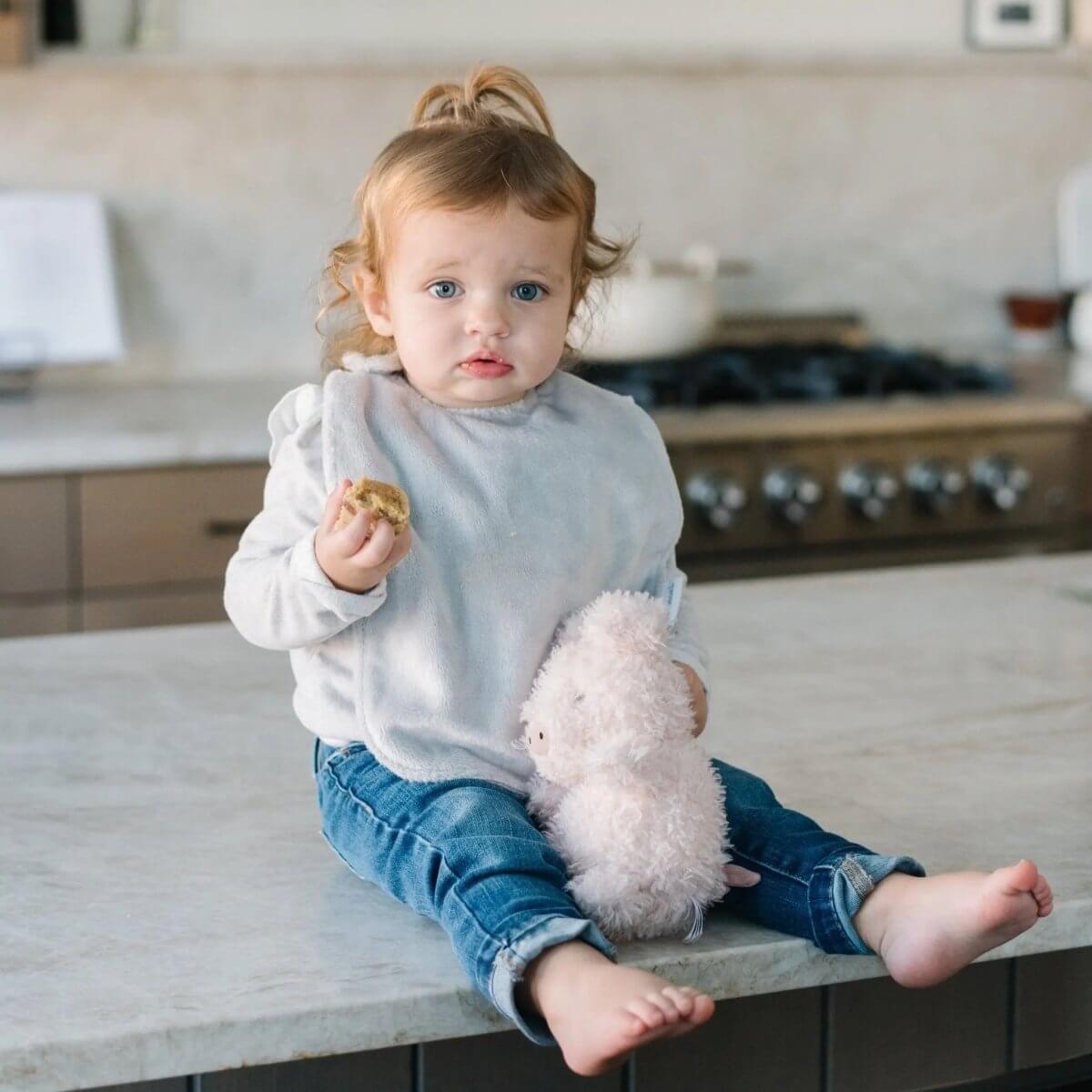 Saranoni Saranoni Minky Bibs 3 Pack Baby Bib Set Soft Absorbent - Everetts Place Boutique - 