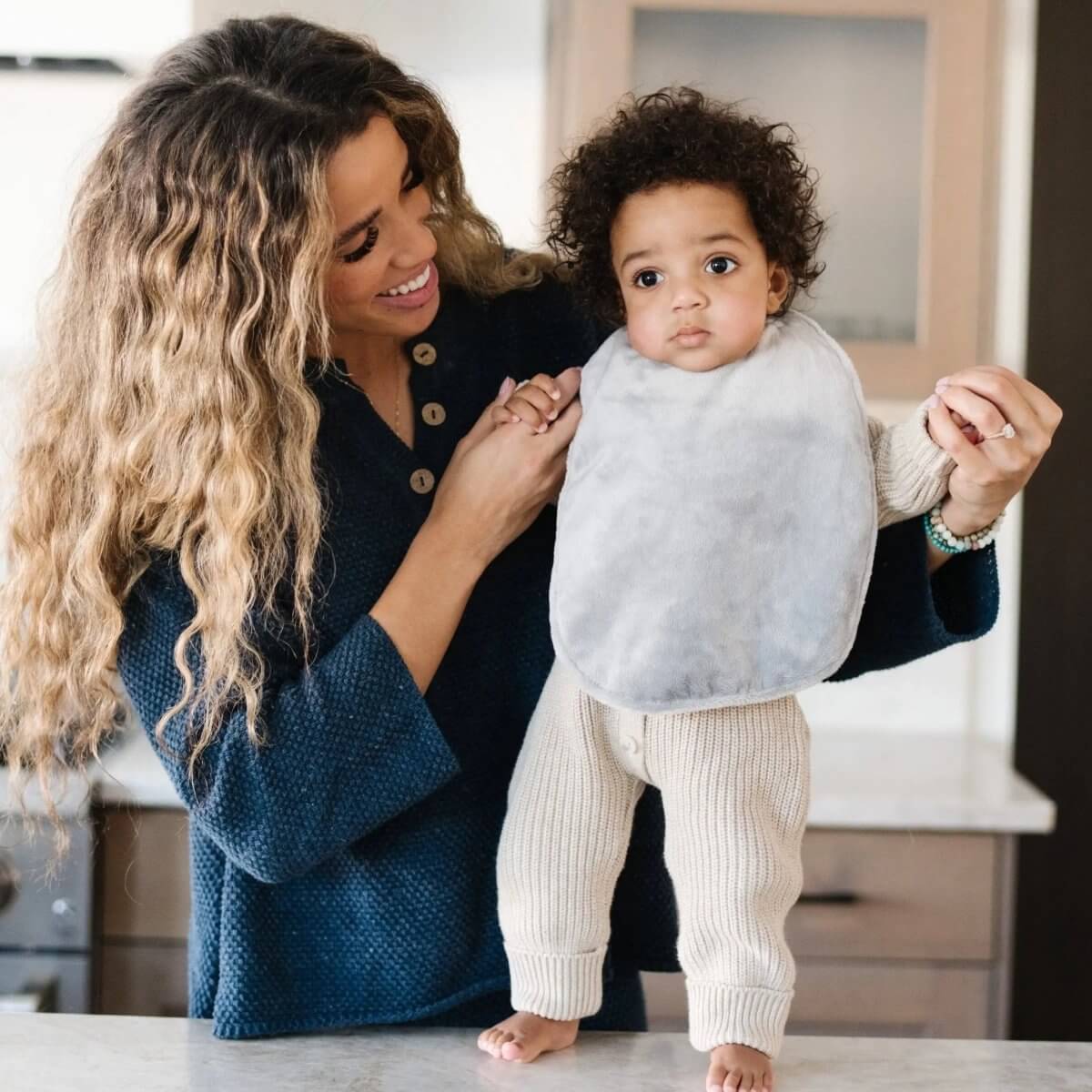 Saranoni Saranoni Minky Bibs 3 Pack Baby Bib Set Soft Absorbent - Everetts Place Boutique - 