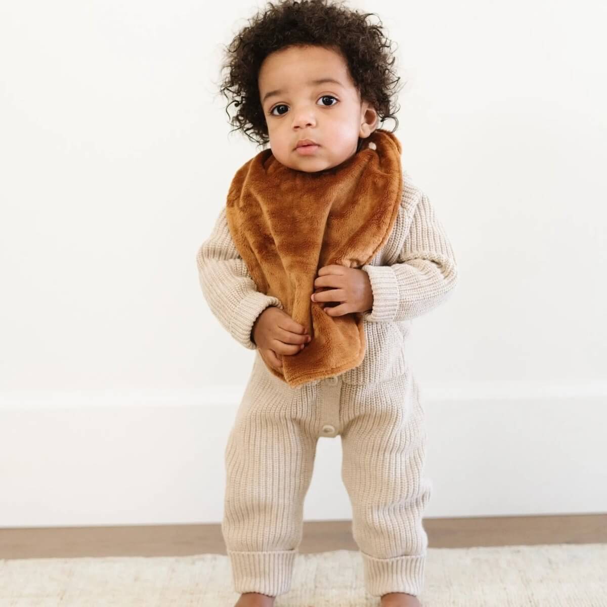 Saranoni Saranoni Minky Bibs 3 Pack Baby Bib Set Soft Absorbent - Everetts Place Boutique - 