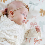 Saranoni Minky Lush Mini Blankets Dual Texture Bow Design Saranoni Everetts Place Boutique 25.00