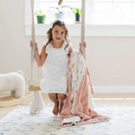 Saranoni Minky Lush Toddler Blankets Dual Texture Comfort Saranoni Everetts Place Boutique 85.00