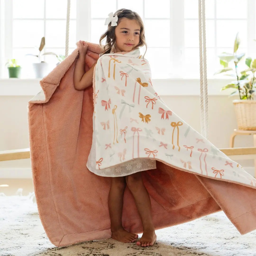 Saranoni Minky Lush Toddler Blankets Dual Texture Comfort Saranoni Everetts Place Boutique