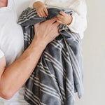 Saranoni Minky Stretch Receiving Blanket Swaddle For Babies Saranoni Everetts Place Boutique