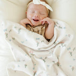 Saranoni Minky Stretch Receiving Blanket Swaddle For Babies Saranoni Everetts Place Boutique 32.00