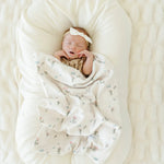 Saranoni Minky Stretch Receiving Blanket Swaddle For Babies Saranoni Everetts Place Boutique