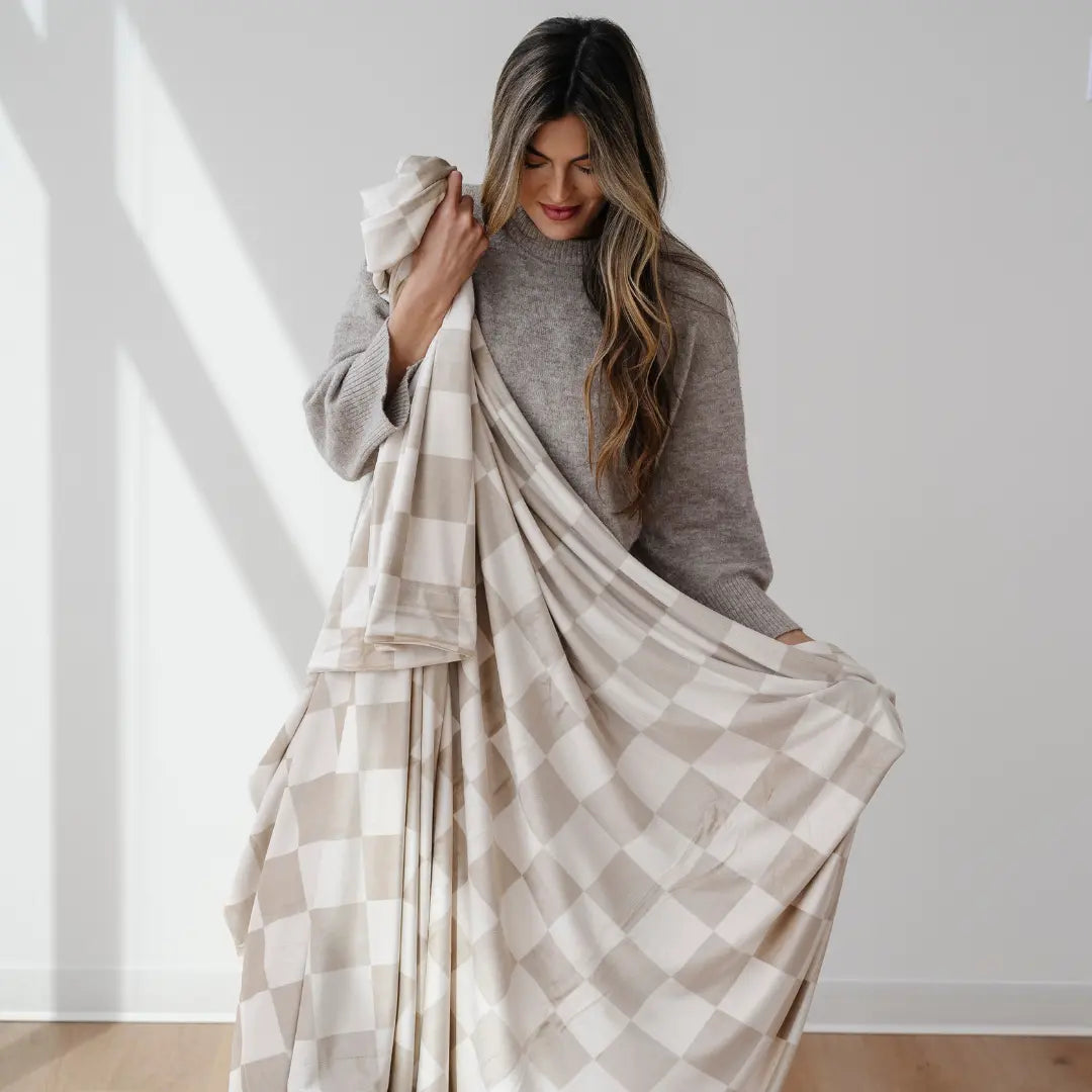 Saranoni Minky Stretch Throw Blanket For Adults Ultra Cozy Saranoni Everetts Place Boutique